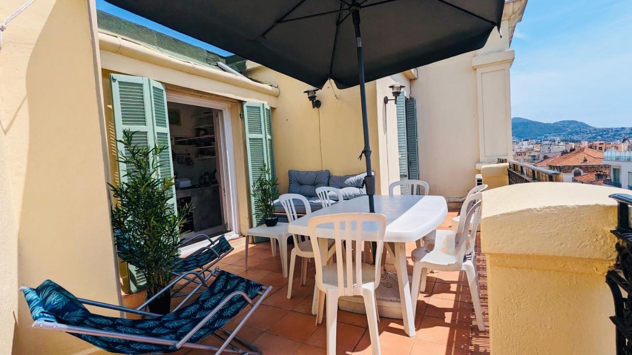"Studio Ensoleille A Deux Pas Des Plages Avec Sa Grande Terrasse Privee !" 尼斯 外观 照片